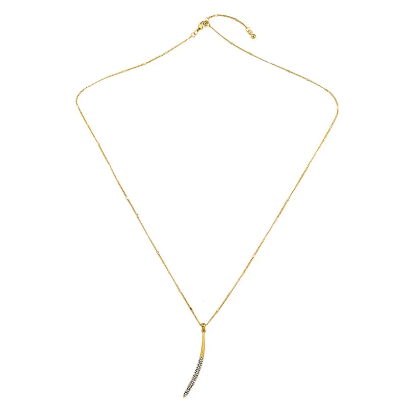 

xl02000-2 Qingdao Kiss Me Simple Gold Chain Sweet Girls All Match Pendant Custom Necklace, As picture