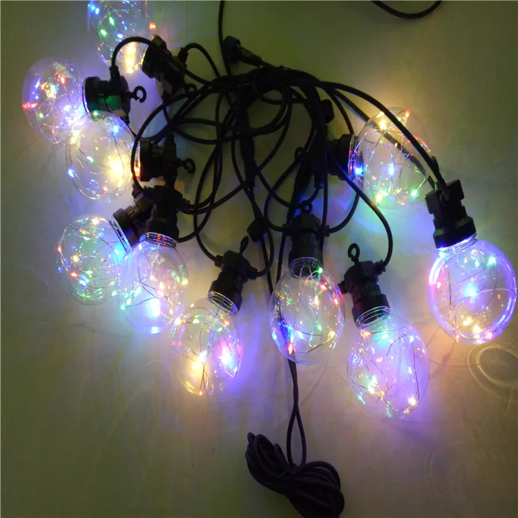 high quality  G80 Festoon Globe Bulbs  Garland Light for  indoor room  and outdoor  decor  Globe  LED copper wire  String Light