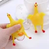 Fun Egg Laying Plucked Rubber Chicken Stress Ball Stress Relief Reliever Toy