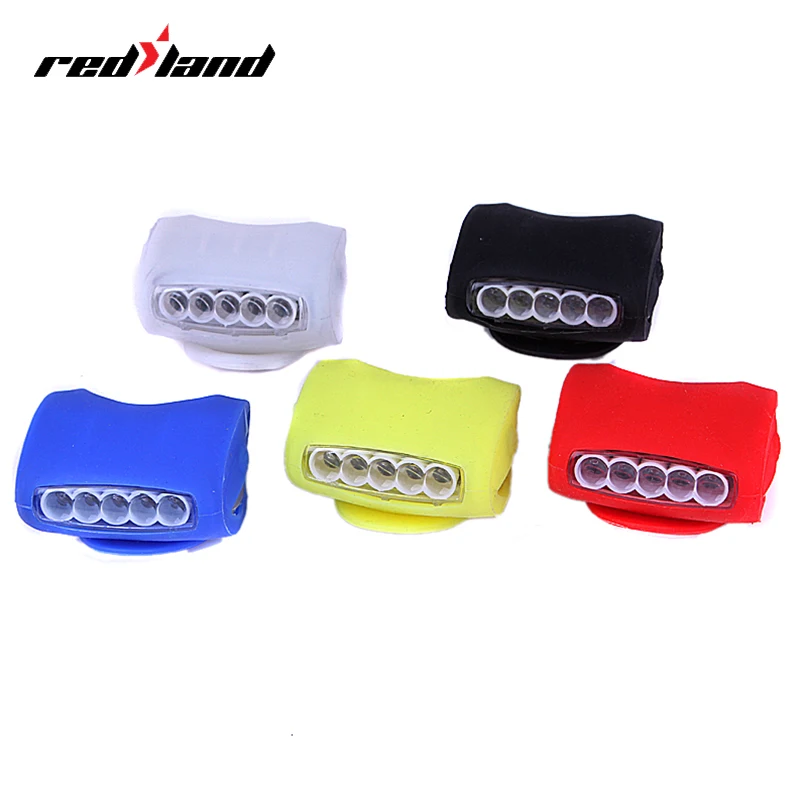 

Hot sales waterproof LED Silicon bicycle light bike light, White red black blue