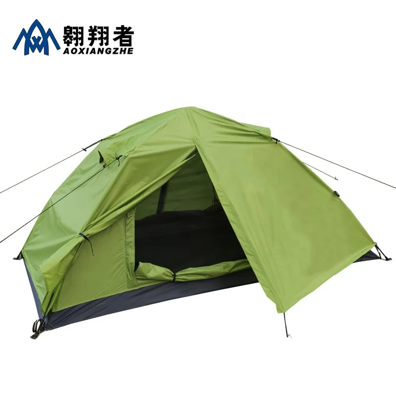 

Factory price Single Person ultralight green outdoor hiking portable waterproof tents automatic backpacking camping tent