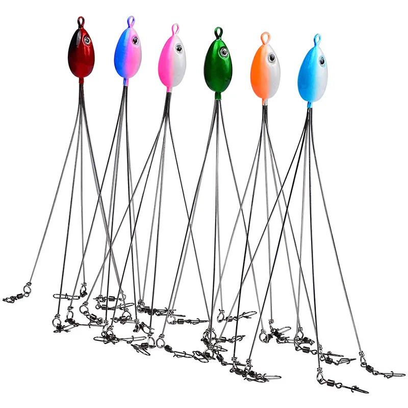 

Gorgons 210mm 9.5g Multi-Swimming 5 arm umbrella rig fishing group alabama rig, 6 colors