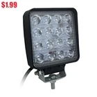 最高価格 40 ミリメートル厚さ車の led ワークライト led ランプ 48 作業トラック用 12 v 24 v 4 インチ 48 ワット led ワークライト車