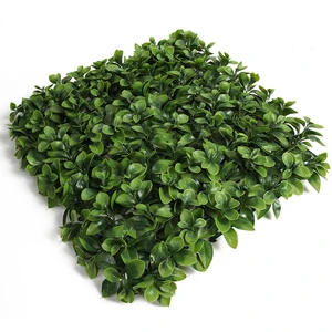 Image of Wholesale artificial boxwood panel hedge artificial ivy leaf privacy ivy screen fence decorative panels