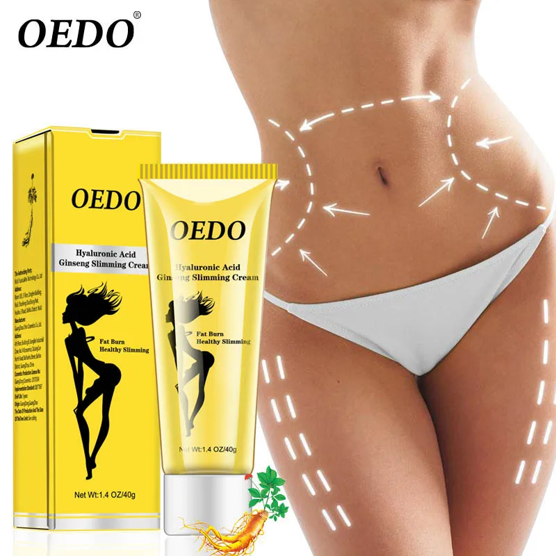 

OEDO Hyaluronic Acid Ginseng Slimming Cream Reduce Cellulite Lose Weight Burning Fat Slimming Cream Health Care