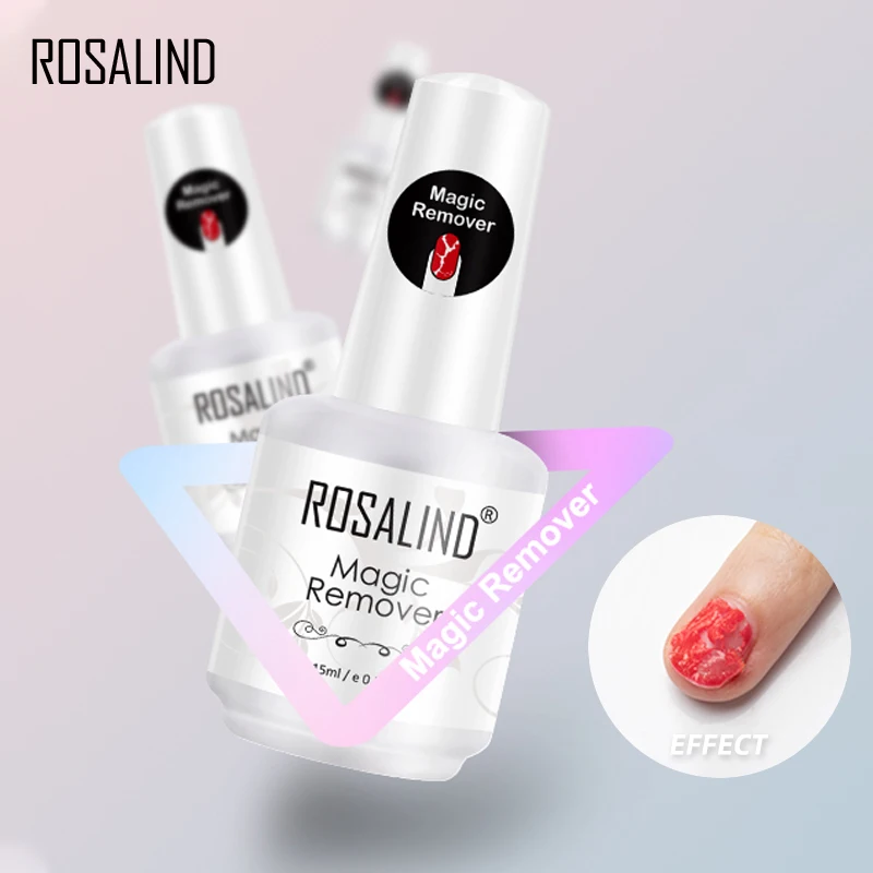 
Rosalind oem nail art tools private label 15ml magic gel remover easy apply uv gel nail polish gel remover for wholesale 