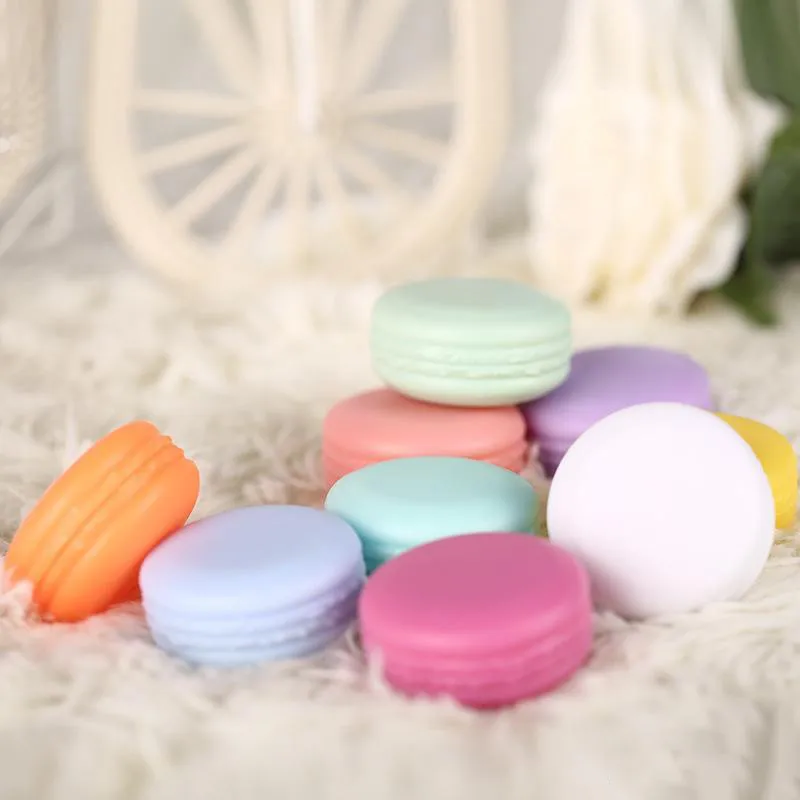 Cookie Shape Macaron Container 5g 10g Plastic Cosmetic Cream Jar For ...