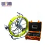 WITSON 120m cable inspection scope camera with built-in transmitter sonde and receiver for optional