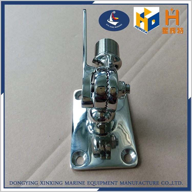 Stainless Marine Vhf Antenna 316 Stainless Steel Adjustable Base Mount For Boats 1"14 Inch