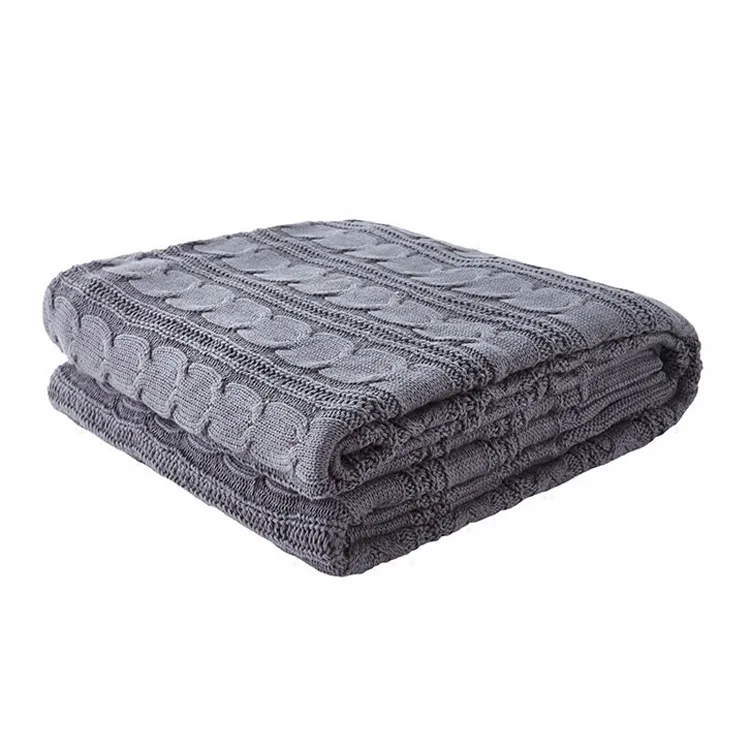 Factory Oem Chinese Supplier Knitting Blanket Cheap Weighted Blanket