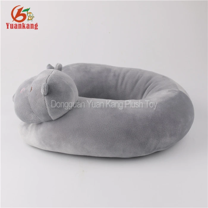 hippo neck pillow