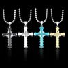 Young trendy prefer high quality titanium steel cross necklace wholesale custom cheap crucifix necklace