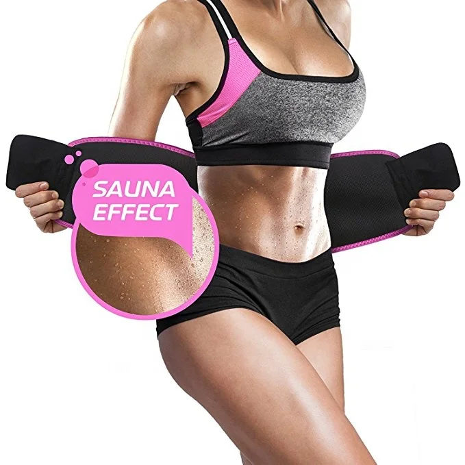 

Sports Research Sweat Premium Waist Trimmer Belly Burner Belt for Men & Women, Black/orange/pink/yellow or customized