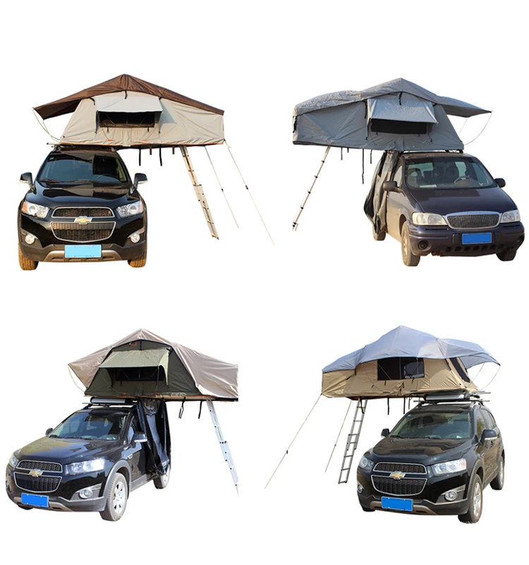 Cheap 4 Person Glamping Roof Top Tents/camping Equipment Vehicle Top
