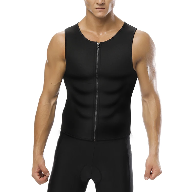 

Custom Zipper Front Neoprene Shaper Slimming Mens Waist Trainer Vest
