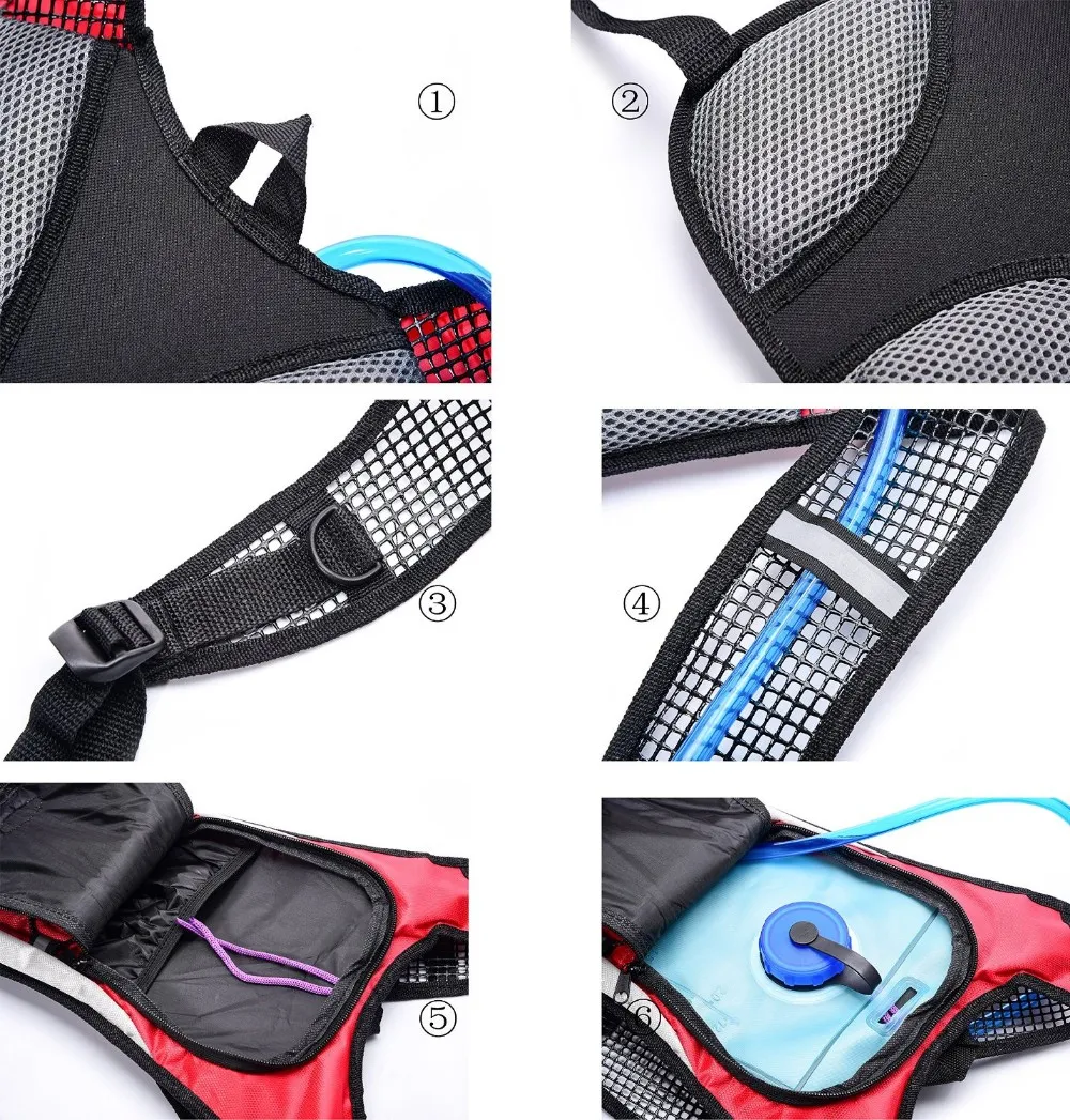 Hydration Pack Backpack With 2l (70 Oz) Bpa Free Water Bladder And