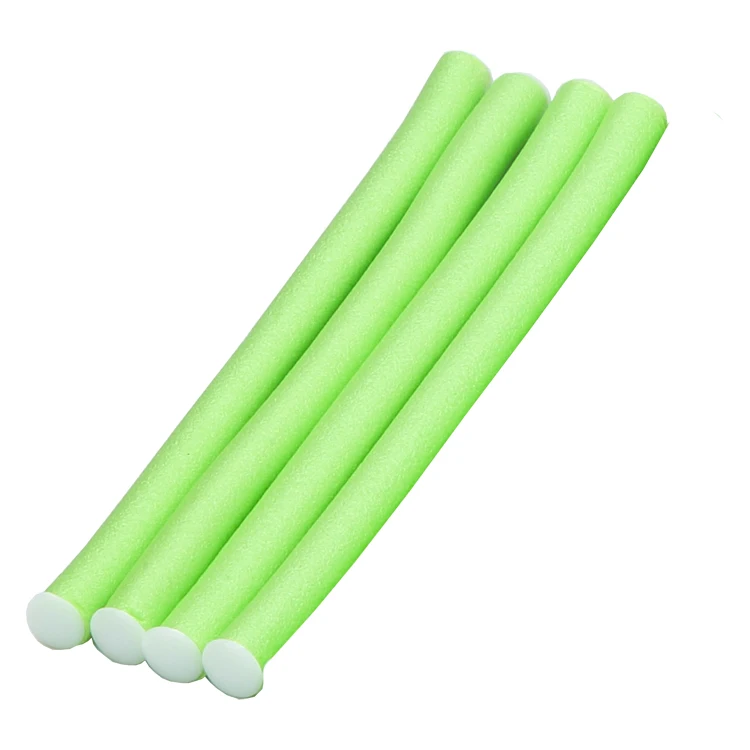 

Most Cheap Self Beauty Hair DIY Pearl Foam Hair Flexi Rods, Bendable Hair Rollers, Pink, blue, green or customized