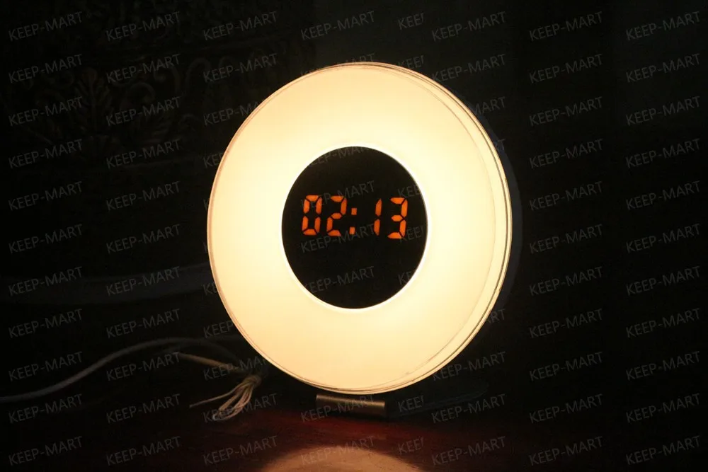 Sunrise Alarm Clock 6 Nature Sounds Alarm Clocks Fm Radio Digital Clock