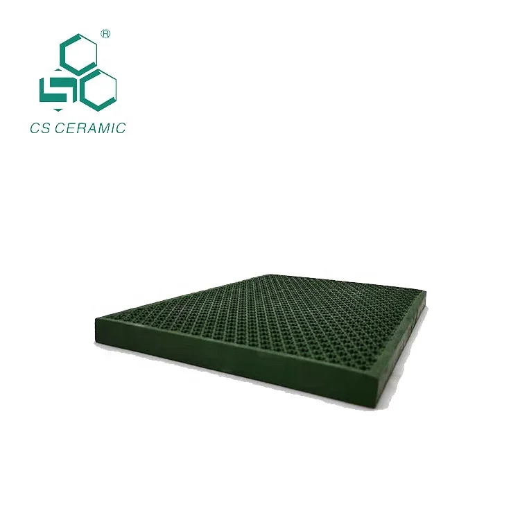 
Customized Materials Dimensions rhombus Square Round Cordierite BBQ grill insulating infrared honeycomb ceramic burner plate 