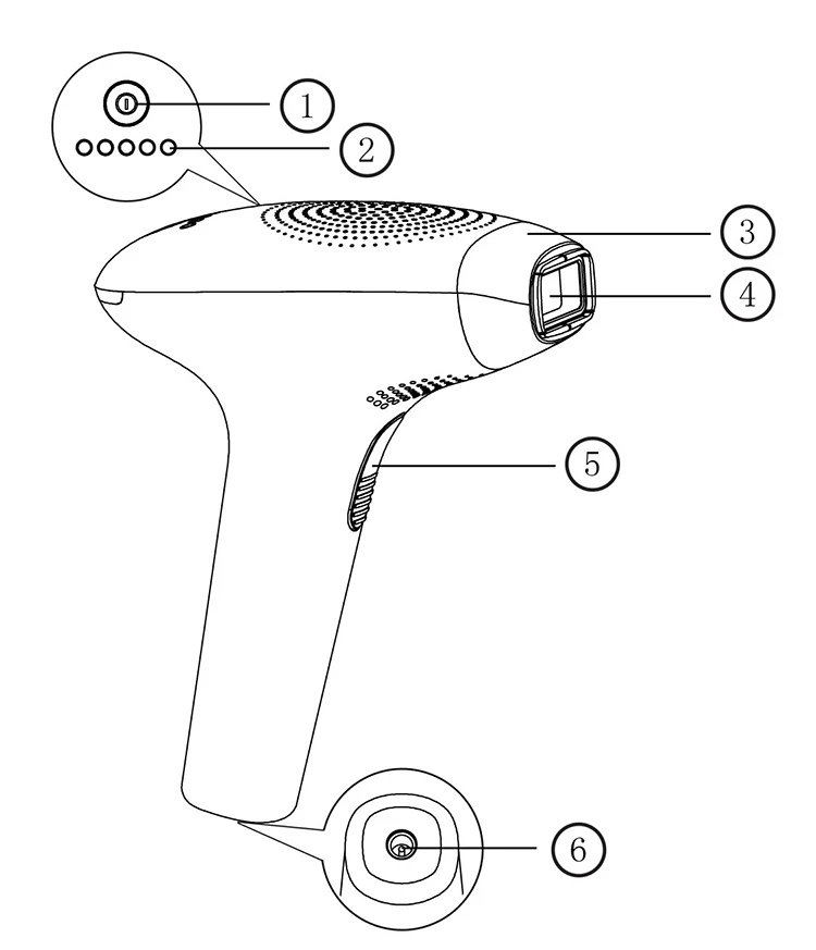 HONKON SIDEY IPL Hair Removal Device/Acne IPL Laser Home Device for Hair Removal