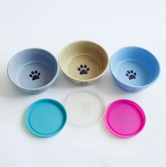 Personalized Eco Friendly Custom Cat Dog Feeders Ceramic Pet Bowl