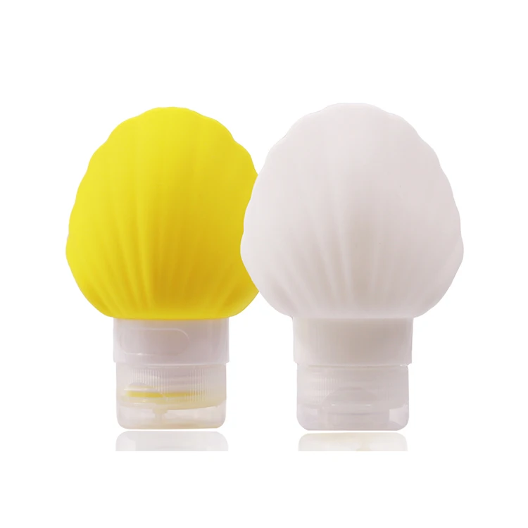 

Wholesale leak-proof mini shell shape cosmetic silicone travel bottle kit