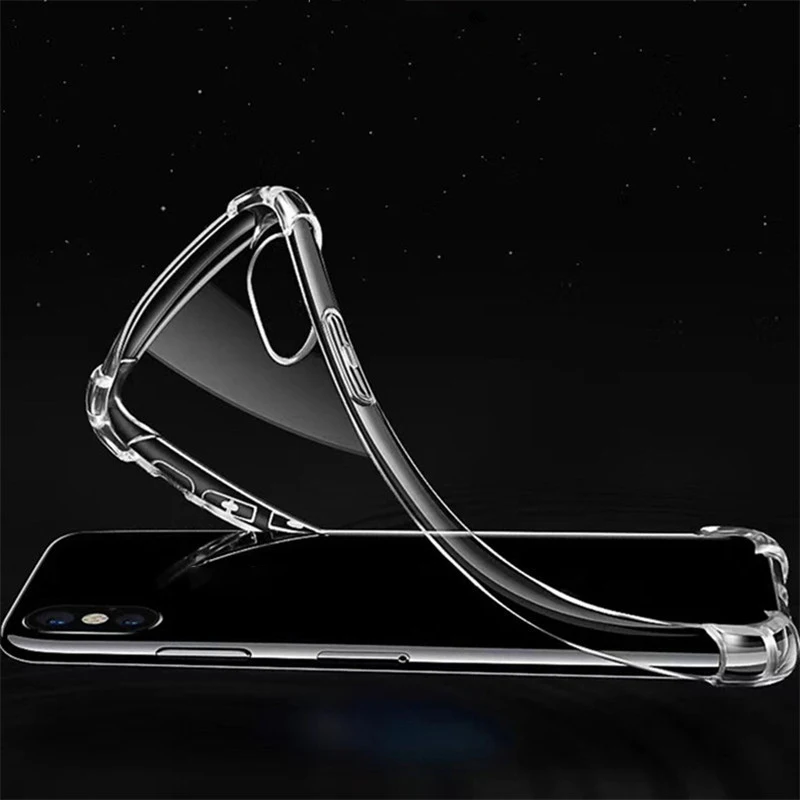 

Compatible for iPhone Xs Case/Xr Case, Crystal Clear Reinforced Corners TPU Bumper Anti-Scratch Hard Cover Fit for Apple Xs 2018, Clear crystal