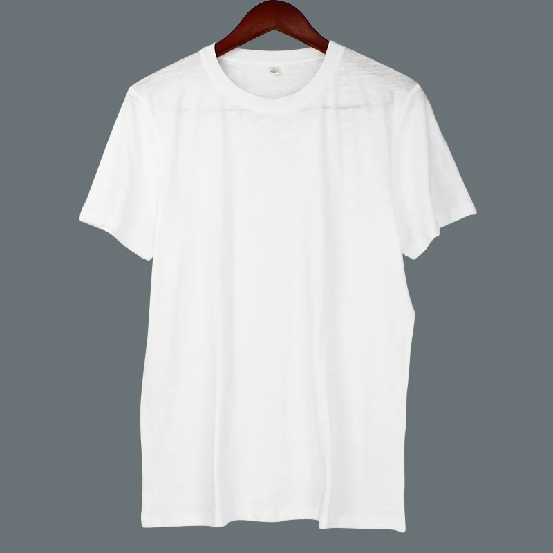 

2019 summer 100% cotton women and men couple blank white t-shirt