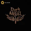 Dark angel letters cross pattern glitter heat press transfer