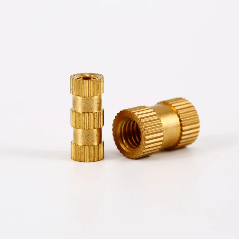 105 ASSORTED M3 M4 M5 M6 THREADED PRESS FIT SOLID BRASS INSERTS FOR PLASTIC KIT 