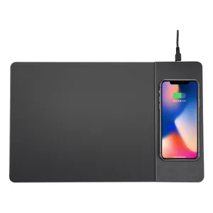 10W Wireless Charger Rubber Mouse Pad Qi Standard