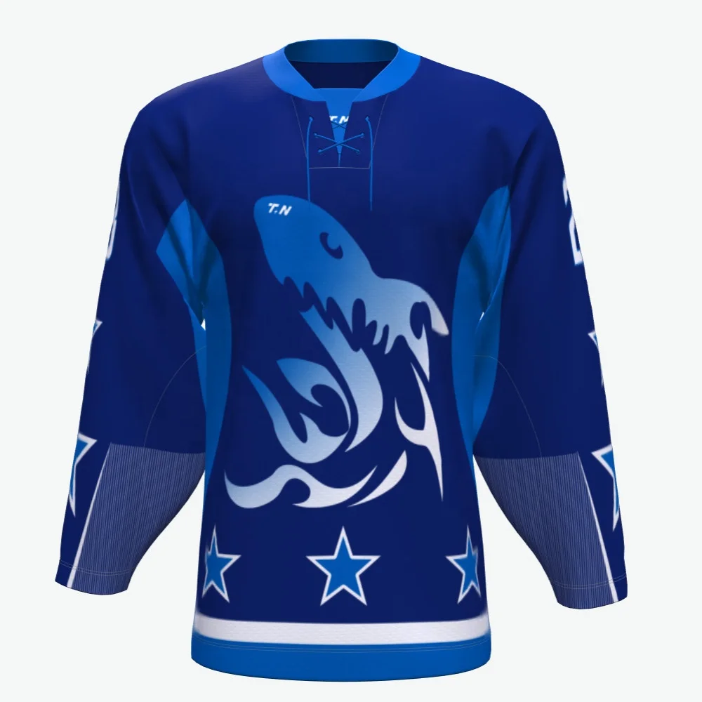 

Wholesale custom design sublimation printing team ice hockey jersey, Customized color