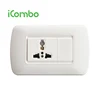 North Africa 3 Pin Multi- Functional Electrical Plugs And TEL/LAN/TV/Computer Wall Socket Outlet