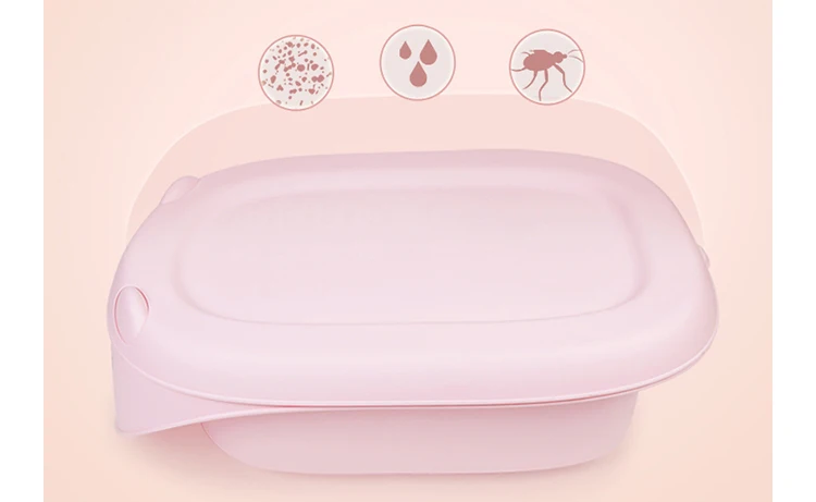Pink Baby Bather Bath Tub Easy Storage