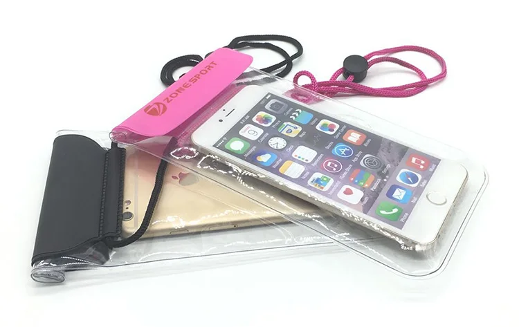 wholesale Hot sale custom printed pvc mobile phone waterproof zip lock bag