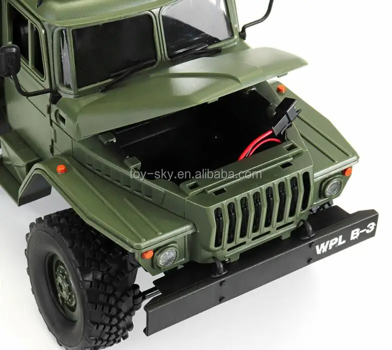 Source RC WPL B-36 1/16 6WD RC Military Command Truck 6 Wheel