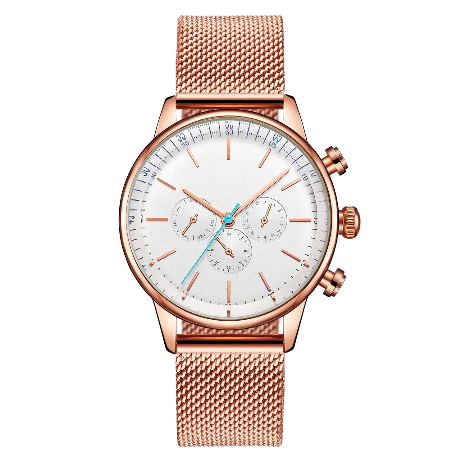 

2019 Business luminous Japan movt Top Brand stainless steel luxury men watch, 3 colors