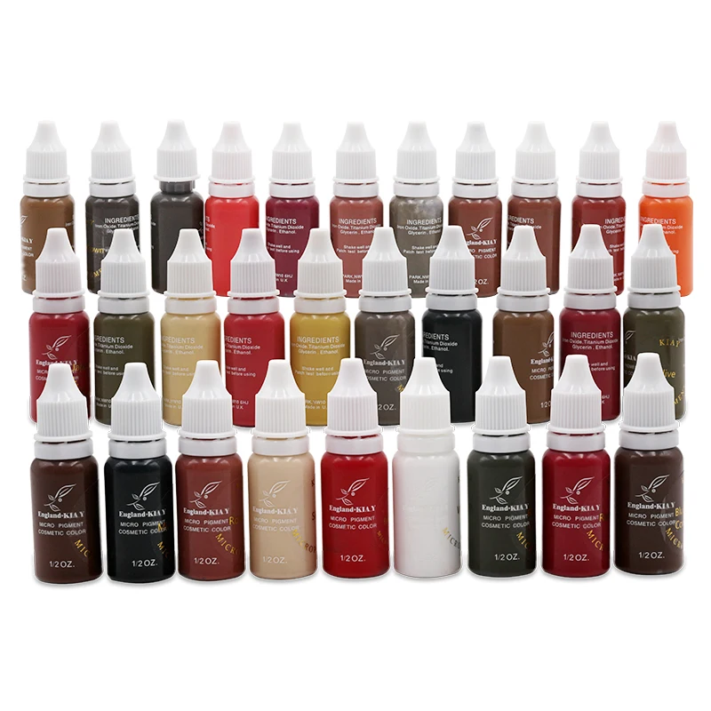 

NEW Wholesale no change color permanent tattoo ink microblading pigments 30 different color for you choice
