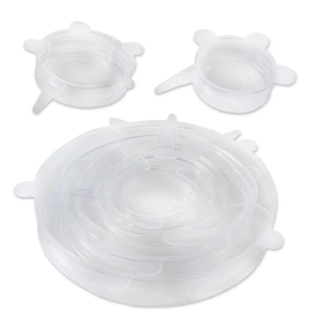 

kitchen gadget 6 Pack as seen on tv silicone stretch lid, Customized color
