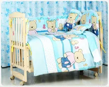 Promotion 10PCS newborn bedding set cot nursery cot bedding kit bed unpick bumpers matress pillow duvet