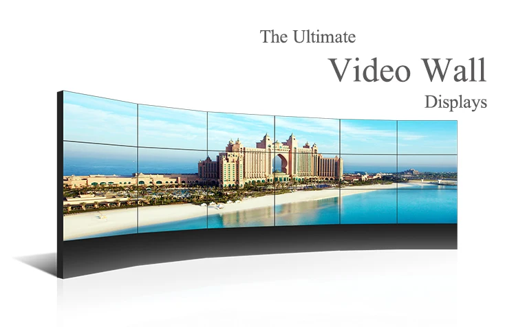 55 Inch bezel less lcd 1920 x 1080 TV Wall Background video Wall