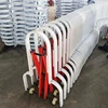 Removable scissors type telescopic temporary security fence