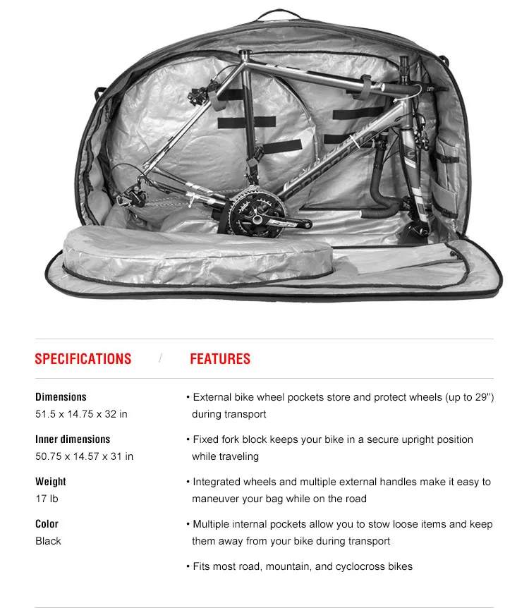 Bike Carrying Bag With Wheel Travel Carrying Bag Cycling Boxes