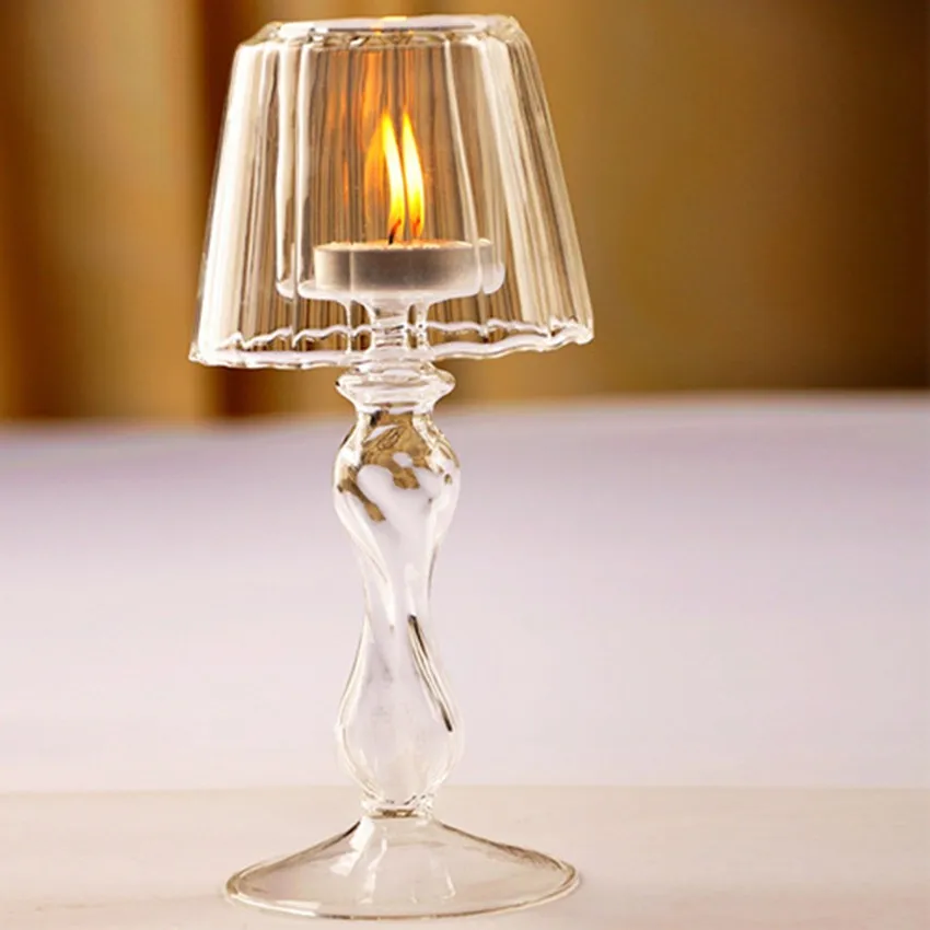 crystal tea light lamp