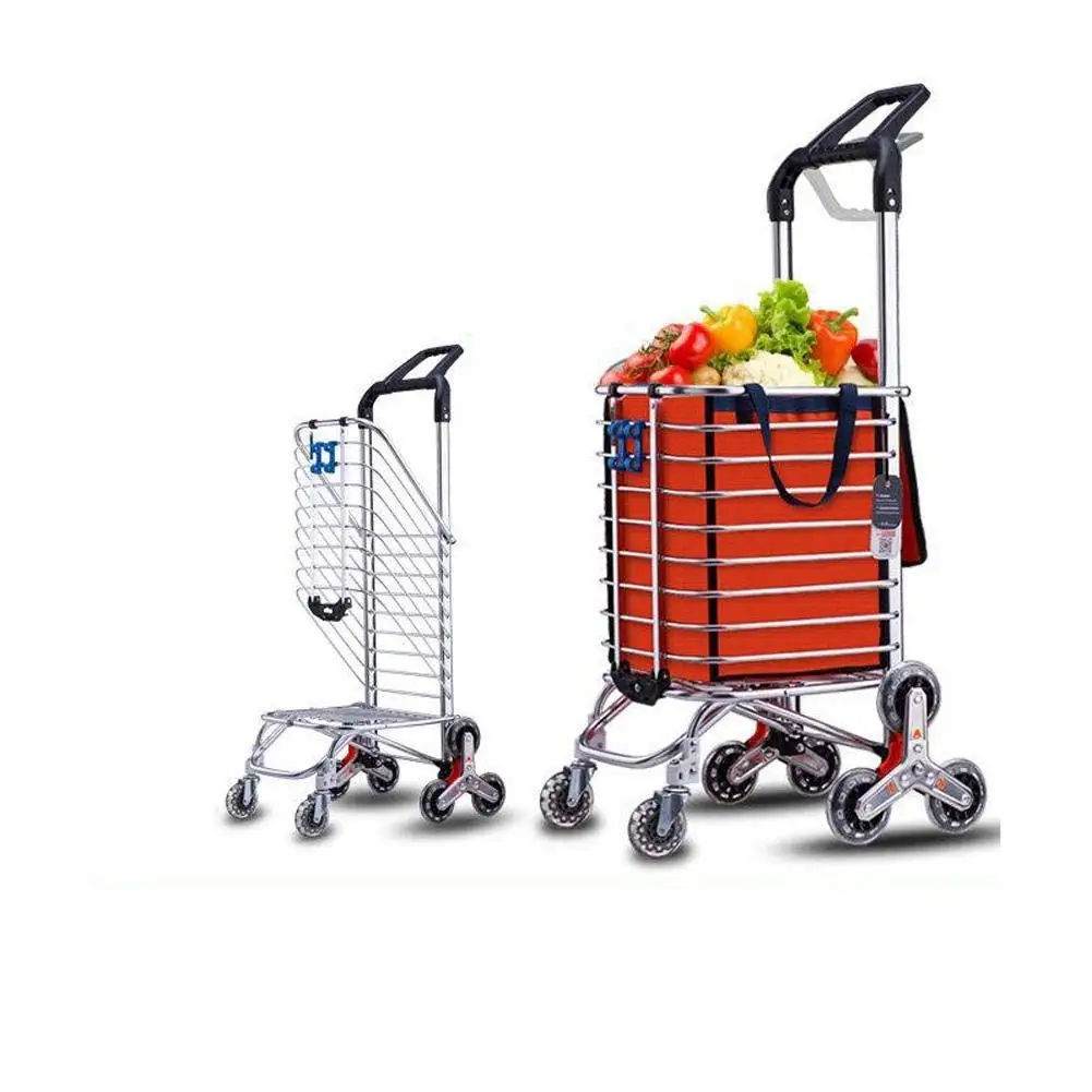 Buy Weid Upgraded Lightweight Supermarket Shopping Trolley Multipurpose Folding Shopping Cart
