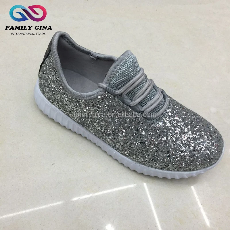 kids glitter tennis shoes