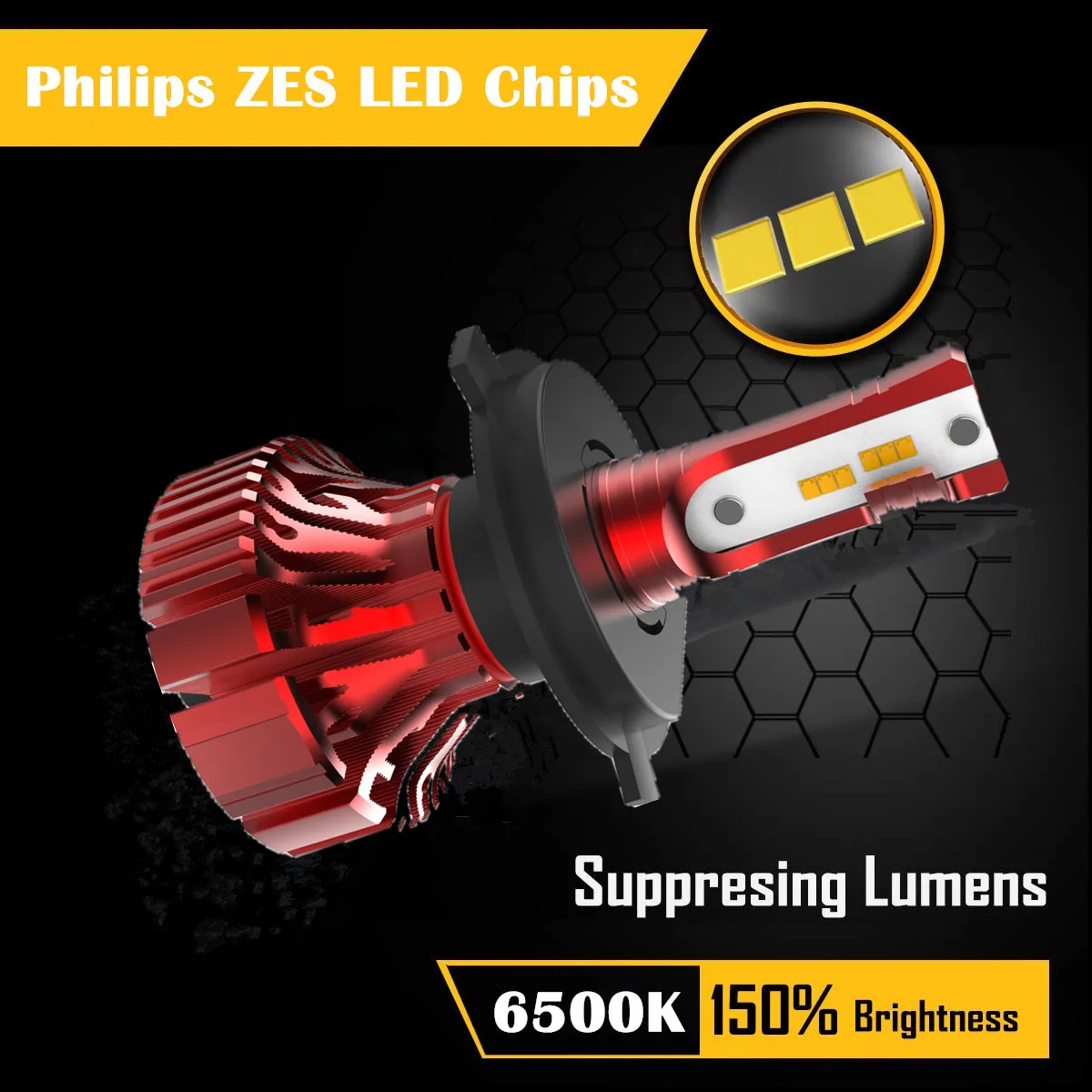 I8 Fanless Mini LED Headlight
