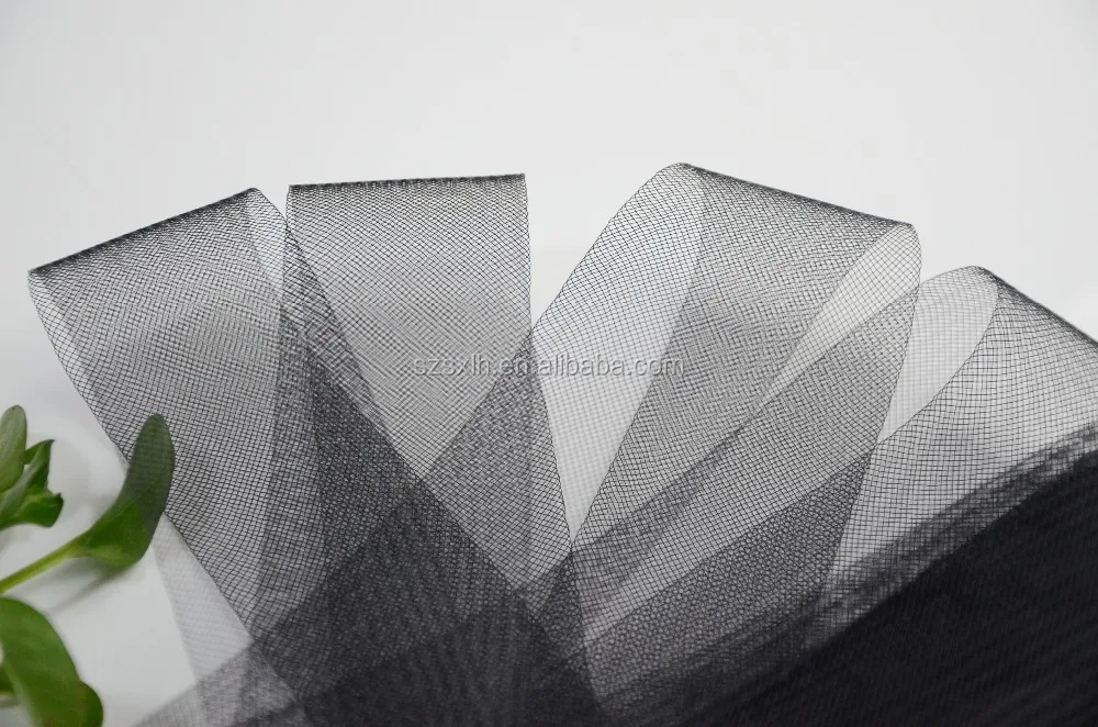 Wholesale Bridal Petticoat Stiff Mesh Crinoline Fabric Horsehair Braid