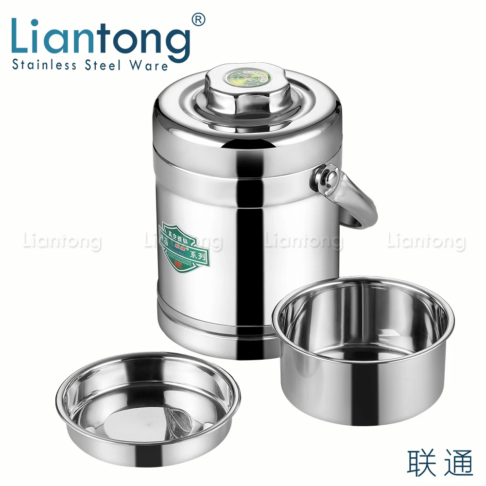 
Liantong 1.2L 1.4L 1.6L 1.8L 2.0L stainless steel portable insulated thermal vacuum hot food warmer container bento box carrier 