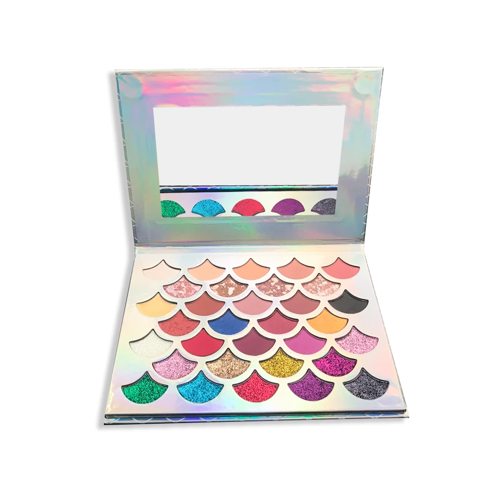 

Free Sample 26mm cases label vegan liquid neon eyeshadow loose powder private, 32 colors